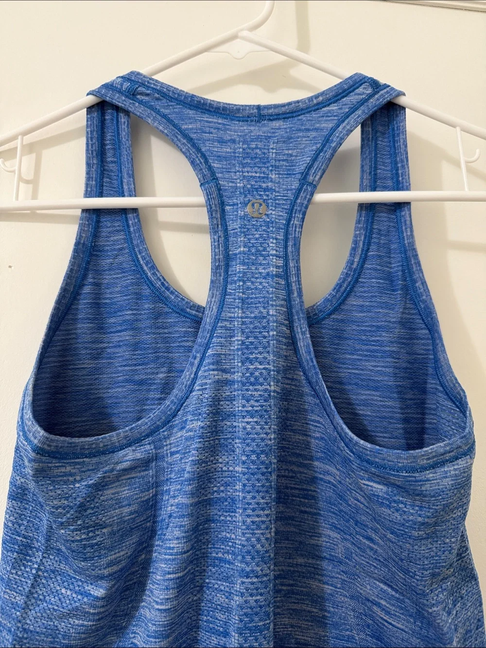 lululemon athletica Blue Heather Racerback Tank Top